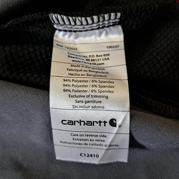 Carhartt Force Scrubs Top Women's Small V-neck Black Grey Pink Short Sleeve - Picture 7 of 13